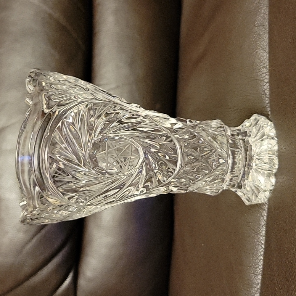 Real White Crystal Medium Vase